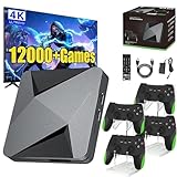 2026 Retrowave G13 Ultra, G13 Pro Konsole 100000 Spiele 4k, G36 Pro Retro Konsole, Retro Spielekonsole, Plug & Play Video Games with 2/4 Wireless Dual Controllers (128g-60000-4 Gamepad)