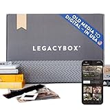 Legacybox Digitalisierung 3 Artikel Box | Speichererhaltungsservice | Konvertieren von VHS in Digital | Scan-Service für Fotos, Dias und Negative | Übertragung auf Cloud, USB oder DVD | Digitalisiert