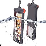 PEIYUI 3.0Edition Universal-Schutzhülle für iPhone und Samsung Galaxy-Serie, professionelles Tauchen, Surfen, Schwimmen, Schnorcheln, 15 m, wasserdicht, schützende Fotografie, Trockentasche, Grau
