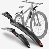 VELMIA Schutzblech Mountainbike I Set für vorne und hinten [passend für 24 bis 29 Zoll] Fahrrad Schutzblech einfache Montag, idealer Schutz vor Schmutz und Dreck, Schutzblech 24 Zoll, Schutzblech