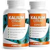 Kalium Kapseln 480x - optimal hochdosiert: 2240 mg Kaliumcitrat pro Tag, davon 800 mg elementares Kalium (Potassium) - hohe Bioverfügbarkeit - laborgeprüft mit Zertifikat - Vorrat für 240 Tage