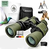Birkental Fernglas Erwachsene 10x50 inkl. Zubehör-Anfänger und Profis-HD Zoom,wasserdicht,leicht,kompakt - auch für Brillenträger-breites Sichtfeld Feldstecher-Jagd,Vogelbeobachtung,Astronomie, (Grün)