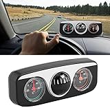 Autothermometer - 3-in-1-Auto-LKW-Armaturenbrett Navigationsrichtungs-Kompass-Thermometer-Hygrometer