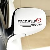 KENANS Auto Emblem Logo Aufkleber für Mazda CX-30 CX30 2022 2020 2021, Autoaufkleber Emblem Abziehbilder Emblem Auto Zubehör Tuning Sticker,1 Pair Black