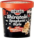 MIYATA Shirataki mit mild-würziger Sauce mit Sesam, Nudeln aus Konjakmehl - 1 x 240 g