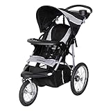 Baby Trend Expedition Jogging-Kinderwagen Phantom – Leichter All-Terrain-Jogger mit feststellbarem Schwenkrad, kompatibel mit Babyschalen, 5-Punkt-Gurt, zusätzlicher Stauraum, verstellbares Verdeck