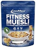 IronMaxx Fitness Müsli Veganes Eiweiß Müsli mit Crunchies, Geschmack Chocolate Banana, 500 g Beutel (1er Pack)