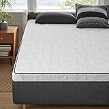 SEZMOONSI Topper 140x200cm 7,5cm Höhe H3 & H2 (2-in-1) Härtegrade Gel-Schaum Matratzen Topper mit Abnehmbarer Bezug, rutschfest & Atmungsaktiv Matratzentopper für Boxspringbett, Sofa, Wohnwagen