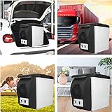 Pwshymi Tragbare Auto-Kühlbox, Auto-Kühlschrank, Lebensmittelqualität, geräuscharm, 12 Volt, 6 l Kapazität, ABS für Autos