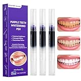 Purple Teeth Whitening Pen 3er Pack, Zahnaufhellung Stift für schnelles Zahnbleaching, Effektives Bleaching Zähne & Zähne Aufhellen für strahlend weiße Zähne, Zahnweiss Stift mit Minzgeschmack