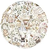 RGBEE Vintage Fantasy Sticker Set 50 Stücke, Aesthetic Anime Wasserfeste Aufkleber für Laptop Kindle Koffer Scrapbooking Journal Macbook Helm Motorrad Skateboard Fahrrad Tumblr Stickerbomb