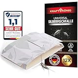 KRAFTKÖNIG Premium Silberfischfalle - 3X 12er Silberfische bekämpfen - Papierfische bekämpfen - Klebefalle gegen Silberfische - Alternative zu Silberfisch Köderdose und Silberfisch Spray