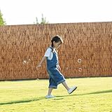 Bambus-Sichtschutz Schilfrohrmatte 80x600 90x300 140x160 100x600cm Natürliches Material Sonnenschutz Bambus Matten Outdoor Sichtschutzzaun for Alte Zäune Terrassen Und Balkone Leicht Zu Schneiden