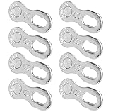Nevoluxer 12-fach Kettenschloss Fahrradkette – Premium Fahrradkettenschloss für Shimano Kette 12 Fach – 4 Paar Stahl Verbindungsteile – Rostfreie Kettenglieder für Radsport Zubehör