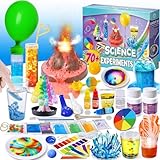 UNGLINGA 70+ Experimente Kits für Kinder Jungen Mädchen, Wissenschaft Experimentierkasten Spielzeug Jungen Geschenke, Vulkan Chemiebaukasten Kindern Labor