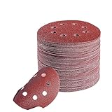 XUCZHAI 10PCS 5 Zoll 8 Loch Schleifscheiben Klettverschluss Schleifpapier 125MM for Exzenterschleifer 40-3000 Körnung Schleifblätter(40,10 Pieces)