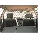 TRIXIE Auto-Netz für Hunde - verhindert Klettern auf die Vordersitze - diverse Befestigungsmöglichkeiten - 120 x 100 cm - Polypropylen - schwarz - 1312