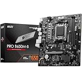 MSI PRO B650M-B Mainboard, Micro-ATX - Unterstützt AMD Ryzen 7000 Series Prozessoren, AM5 - DDR5 Memory Boost 6800+MHz/OC, 1 x PCIe 4.0 x16, 1 x M.2 Gen4, 2.5G LAN