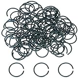 100 StüCk Pflanzenklammern Pflanzen Ringe Garten Ringe Pflanzenbinder Pflanzenclip Zum Fixieren & Befestigen Von Pflanzen -WitterungsbestäNdig Wiederverwendbar - Aus Kunststoff Pflanzringe Ringbinder