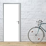 StickerProfis Türtapete selbstklebend - PURE WHITE - Tapete 3D