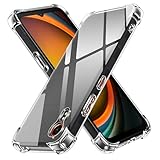 iVoler Klar Silikon Hülle für Samsung Galaxy Xcover7 / Samsung Galaxy Xcover 7 mit Stoßfest Schutzecken, Dünne Weiche Transparent Schutzhülle Flexible TPU Durchsichtige Handyhülle Kratzfest Case Cover