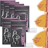 BrustvergrößErung Creme BrüSte VergrößErn Feuchtigkeitsspendende Straffende, Breast Enhancement Lift Ampoules Serum, BrustvergrößErungscreme Brustpflege, Creme für Brust (6 Stück)