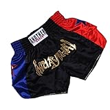 HEBEOT Uni-Kickbox-Shorts, atmungsaktives Material für mehr Komfort beim MMA-Training, Schwarz , 3XL