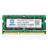 [8GB DDR3 RAM ] 8GB 2RX8 PC3 10600S RAM, 8GB DDR3 1333 SO-DIMM Arbeitsspeicher, DDR3/DDR3L SODIMM 204-Pin Unbuffered Non-ECC 1.35V/1.5V CL9 Dual Rank Notizbuch