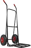 Ravendo Sackkarre klappbar Vollgummireifen Transportkarre Sackkarren Karre ST150 NG PUR Profi | pannensichere PU Rädern klappbare Ladeschaufel 150kg Maximalgewicht, Schwarz, 400 x 520, ST150NG