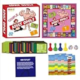 Adultopoly Brettspie, Monopoly Brettspie, Paar Brettspie, verbessertes Brettspiel für Erwachsene, Date Night Spiel für Paare Schlafzimmer Spielgeschenk zum Aufheizen der Beziehung (Pink)