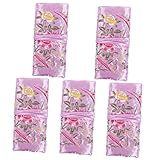 Cabilock 5 Stücke Rolle Schließen Aufbewahrung Armbänder Brokat Organisieren Licht Faltbar Reisehalter Schmuck Ohrringe Ring Täglich Vintage Verpackung Chinesische Tasche Krawattenetui