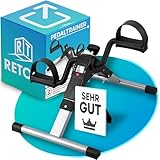 Retoo Pedaltrainer Mini Heimtrainer für Senioren – Leiser Arm- & Beintrainer mit LCD-Display, Einstellbarer Widerstand, Kompakt, Zuhause