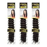 Cherish Deep Twist Bulk 55,9 cm / Häkelhaar-Zöpfe / Farbe – 1B / 3 Stück
