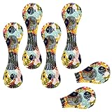 Eslifey Magnetische Lesezeichen, buntes Fisch-, Meerestier-Muster, Seitenmarkierer, Leder-Lesezeichen, Buchzubehör, für Studenten, Lehrer, Lesen, 6 Stück