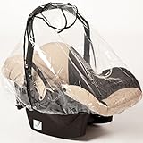 Stimo24 Universal Regenverdeck/Regenschutz für Babyschale, Wasserdicht, Klar, EVA, Universal Passend für Gruppe 0 und 0+