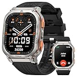 KOSPET Tank M3 Ultra GPS Smartwatch Herren mit Telefonfunktion, 40+Tage Akkulaufzeit, 1,96 AMOLED Display, 5ATM Wasserdicht Fitnessuhr mit Herzfrequenz，SpO2, Schlafüberwachung, 170 Sportmodi Sportuhr