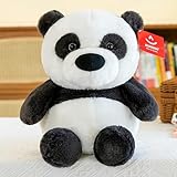 LJHLCC Puppe Panghu Serie Plüsch Spielzeug Puppe Löwe Panda Erha Puppe Kinder Geburtstagsgeschenk Möbel Dekoration - Schwarz und weiß Panda - 55cm