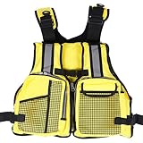 Rettungsweste Angelweste 70N Schwimmweste Auftriebsweste Schwimmweste für Wassersportarten Paddeln Kajakfahren Angeln(C)
