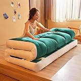 Japanische Futon-Matratze, dicke Matte, faltbare Rollmatratze für Jungen und Mädchen, Schlafsaal, Bettauflage, 90 x 200 cm, bequeme Bodenschlaffösung