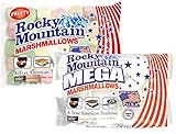 Rocky Mountain Marshmallows Probierset Fruity & Mega, bunte traditionell Amerikanische Süßigkeiten zum Rösten am Lagerfeuer, Grillen oder Backen, Fruchtgeschmack, (1x300g, 1x340g)