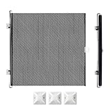 Ausziehbarer Haustierzaun – Haustiergitter für den Innenbereich | Einziehbare Hundeschutzgitter | Einziehbarer Haustierzaun | Baby-Laufstall für Treppen | Haustierzubehör für Kamin, Wohnzimmer, Spielb