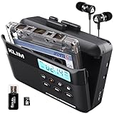 Kassettenspieler - Kassettenrekorder - Cassette Player - Kassetten Digitalisieren - Tragbarer Kassettenrekorder - Mikrofon & Lautsprecher - Wiederaufladbarer Akku - Ohrhörer - 8GB SD-Karte