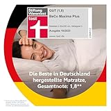 Federkernmatratze Maxima Plus, Beco, 22 cm hoch, von Stiftung Warentest mit 'GUT' (1,8) bewertet, Größe:90 x 200 cm, Härtegrad:H3 (80 kg - 120 kg)