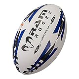 Ram Rugby Profi Training Rugbyball - 3D-Grip - Absolute top-Produkt Rugby bälle. Die nr. 1 in England (Blau, 4)