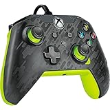 PDP Kabelgebundener Videospielcontroller Electric Carbon für Xbox Series X|S, Gamepad, Xbox One, offiziell lizenziert