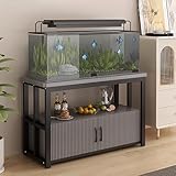 Stahlrahmen Aquarium Ständer mit Türen, Eckaufbewahrungsschrank für 20-30 Gallonen Aquarien, Terrarienregal mit Züchter Terrassenhalter