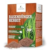 LERAVA® Herbstdünger rasen [LANGZEITDÜNGER] - 3 Monate Wirkung - Herbstrasendünger zur Winterstärkung - Kalium dünger -Rasendünger herbst zur Regeneration nach dem Sommer - Herbst rasendünger 30m²