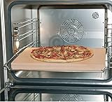 Pizzastein aus Schamott für Backofen 400x300x30 mm Brotbackstein für Brot, Flammkuchen und Pizza wie aus dem Holzofen