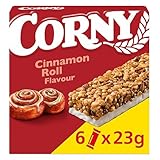 Müsliriegel Corny Classic Cinnamon Roll | Riegel mit Zimtgebäck-Geschmack & wertvollem Getreide | Süß-knuspriger Genuss für Büro, Schule, Uni & unterwegs | Multipack 6x23g