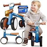 Rollindi Kinder Laufrad ab 1 Jahr [Mitwachsend] Kippsicher Leicht Lauflernrad Baby Fahrrad Rutschauto Jungen und Mädchen von 12-36 Monate | Neues Modell, Blau